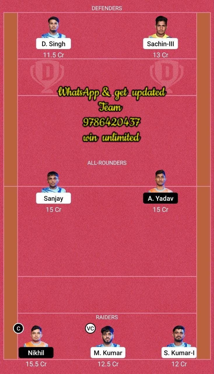 MUR vs MM 47th Match Dream11 Team fantasy Prediction Yuva Kabaddi Monsoon Edition