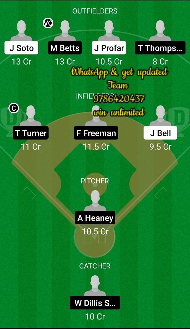 SDP vs LAD Dream11 Team fantasy Prediction MLB