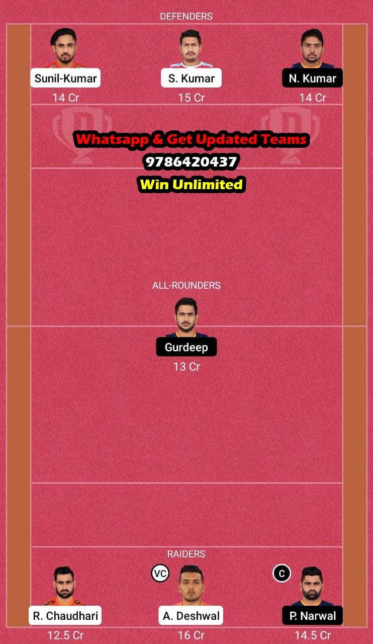 JAI vs UP 3rd Match Dream11 Team fantasy Prediction VIVO Pro Kabaddi