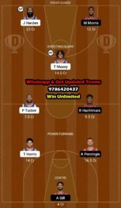 PHI vs WAS Dream11 Team fantasy Prediction American Basketball League