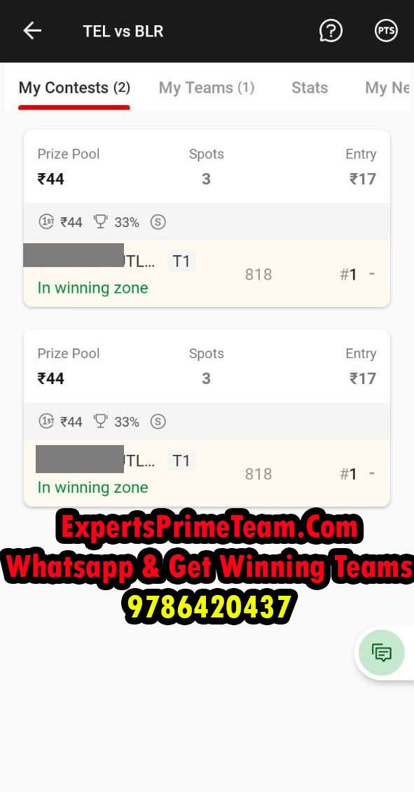 TEL--Results-Experts-Prime-Team