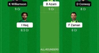 PAK vs NZ 1st ODI Match Dream11 Team fantasy Prediction: New Zealand tour of Pakistan