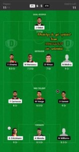 ATL vs ATH Dream11 Team fantasy Prediction La Liga