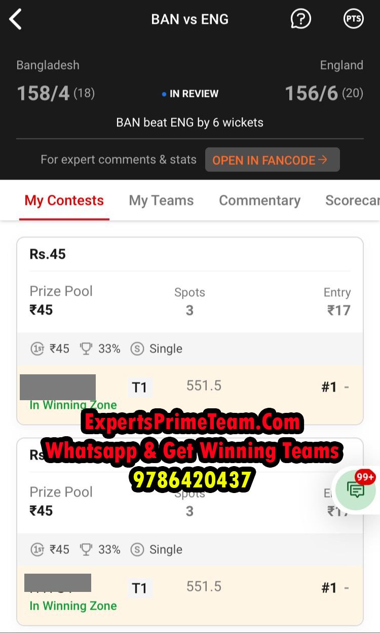 BAN-Results-Experts-Prime-Team