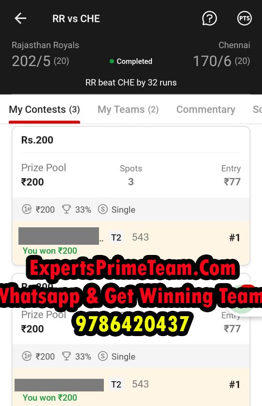 CHE-Experts_Prime_Team_results