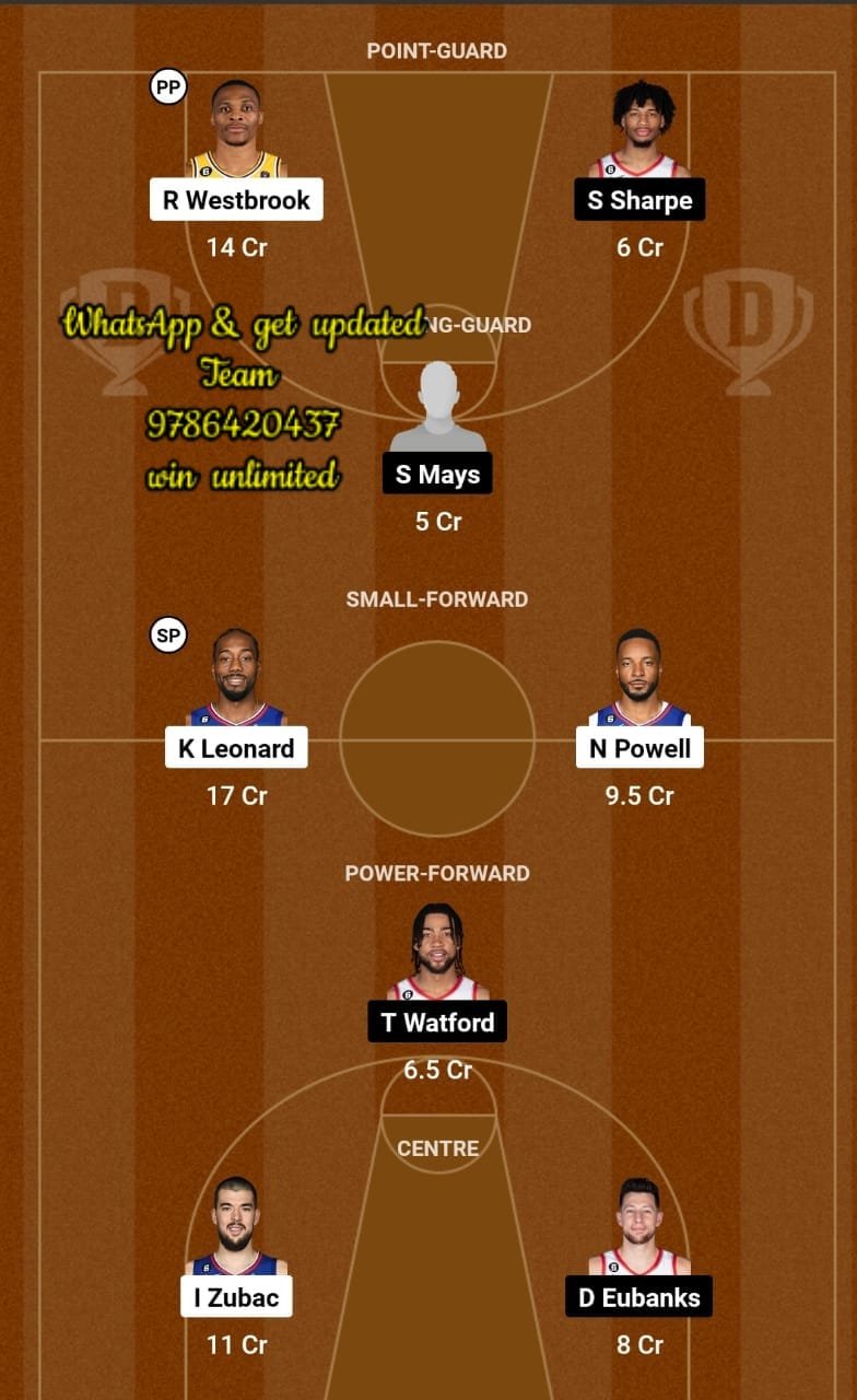 LAC vs POR Dream11 Team fantasy Prediction American Basketball League