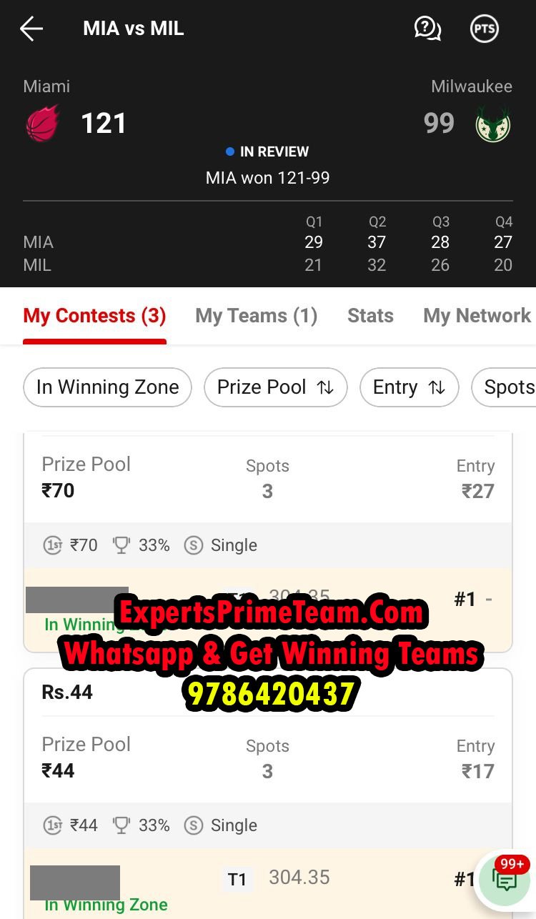 MIA-VS-MIL--Experts_Prime_Team_results