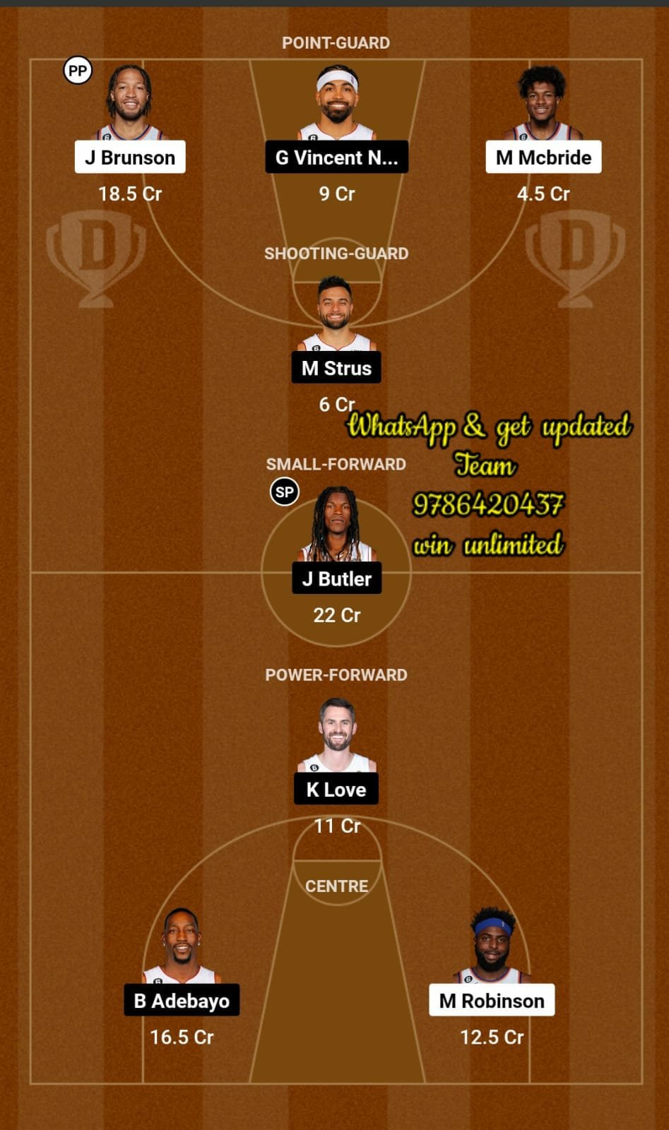 NYK vs MIA Dream11 Team fantasy Prediction American Basketball League