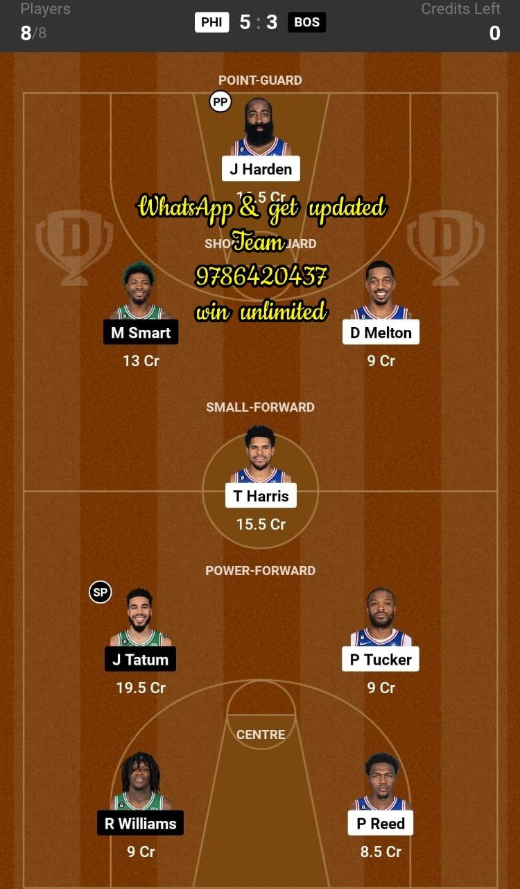 PHI vs BOS Dream11 Team fantasy Prediction American Basketball League (3)