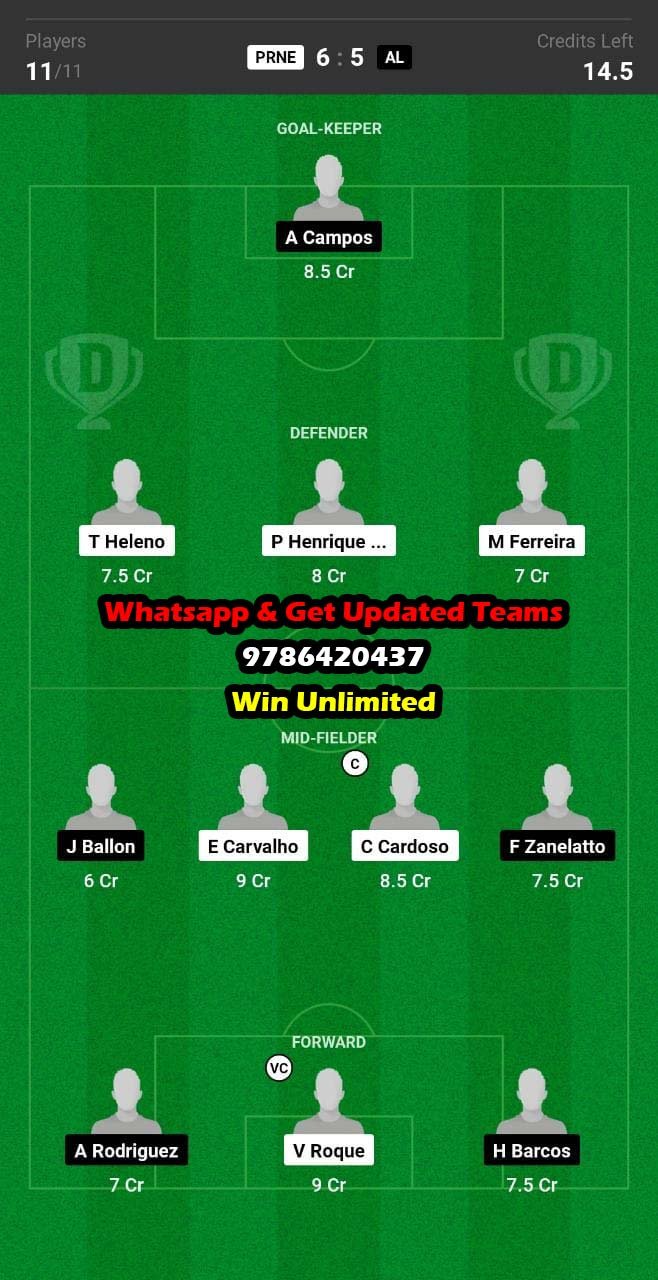 PRNE vs AL Dream11 Team fantasy Prediction Copa Libertadors