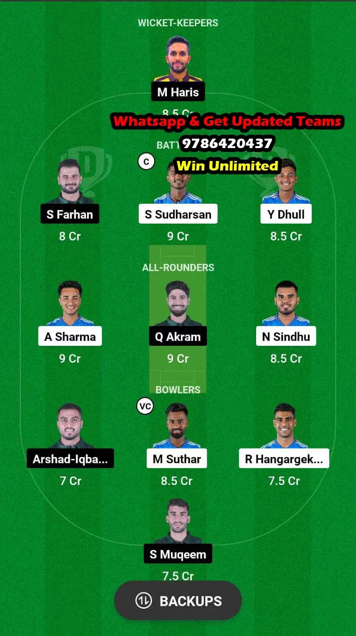 IN-A vs PK-A Final Match Dream11 Team fantasy Prediction ACC Emerging Teams Asia Cup