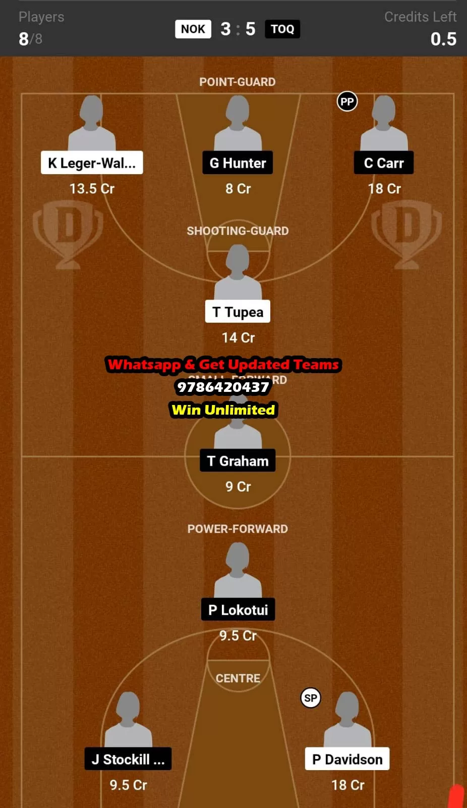 NOK vs TOQ Dream11 Team fantasy Prediction NZNBL Women