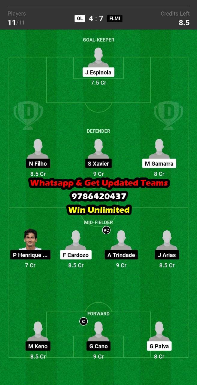 OL vs FLMI Dream11 Team fantasy Prediction Copa Libertadores