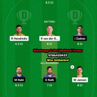 SA vs AFG 2nd Warm-up Match Dream11 Team fantasy Prediction ICC Men's Cricket World Cup Warm-up OD 2023