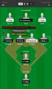 SDP vs SFG Dream11 Team fantasy Prediction MLB
