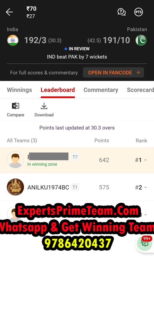 IND-Experts-Prime-Team-Results