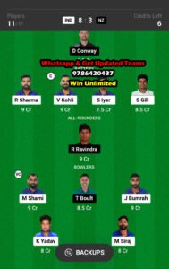 IND vs NZ 1st Semi-Final Match Dream11 Team fantasy Prediction ICC Men's ODI Cricket World Cup 2023