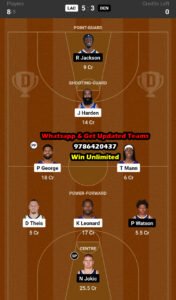 LAC vs DEN Dream11 Team fantasy Prediction NBA