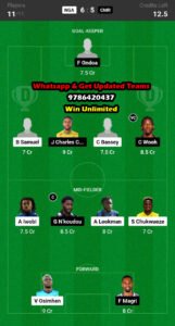 NGA vs CMR Dream11 Team fantasy Prediction African Cup of Nations